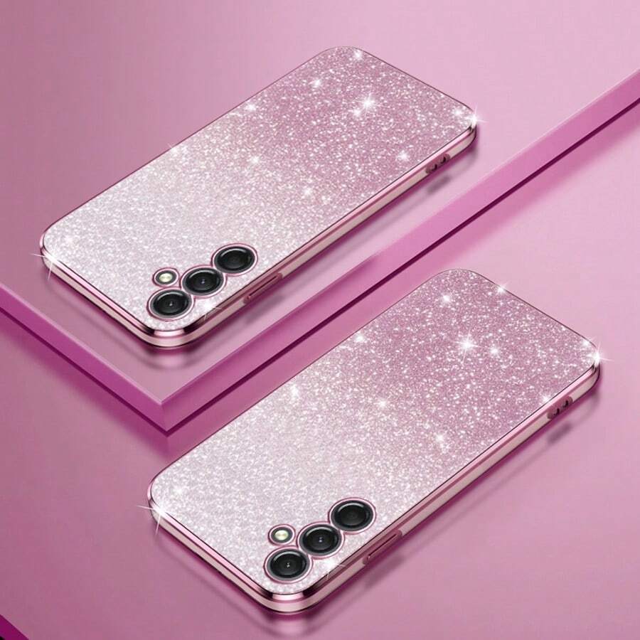 闪亮时尚手机壳，兼容荣耀X9C/X8B/X8A、红米14C/13C/Note14/16/15/14/13/12/11/6/7/8/XS/XS Max/Plus、三星Galaxy A26/S24/S23/S22/S21/S20/S10/S9/S8/Note10、P20/P30/Lite、荣耀70/90、OPPO Reno、vivo、Poco、红米G60/G40 Fusion/G54/G54 Power、Realme、一加等机型 - 时尚新款防摔防水防震防刮 - 粉色 - 查看 1