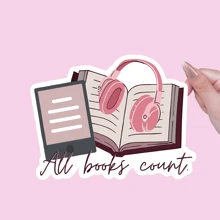 All Books Sticker, Bookish Sticker, Book Lover Gift, Bookish Merch , Kindle Sticker, Smut Reader, Reading Lover, E-Reader,School Supplies,Back To School Stickers Scrapbook Supplies Funny Stickers Laptop Stickers Phone Stickers - Multicolor - View 10