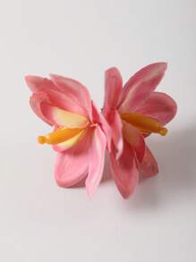 1/3 piezas Pinza de pelo con flor artificial de lirio espada, accesorio de pelo decorativo dulce para vacaciones en la playa para mujeres, regalo del Día de San Valentín