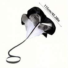 1 Pack Oxford Cloth Resistance Parachute For Running, Track & Field, Soccer - Speed Training Equipment, Available In Black, Green, Red Colors Gym Accessories