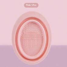 mulynsie 1pc Foldable Silicone Makeup Brush Cleaner Bowl,Can Ete For Rcycle Portable Make Brush Cleaning Mat, Beauty Brush Cleaning Drying Washing Tools, For Brushes Powder Puffs, And Sponges,Quick Clean Makeup Tool Dry Cleaning Box