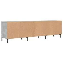 Meuble  gris béton 150x30x44,5 cm bois ingénierie