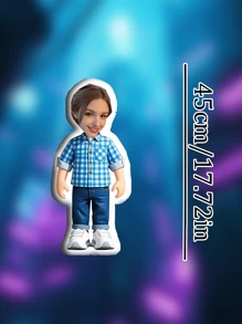 Almohada mini personalizada - Cojín con forma humanizada única con rostro personalizado, de poliéster y colores tejidos mezclados - Regalo ideal para parejas, cojines decorativos