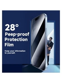 Yezodawee 2 Packs Privacy Screen Protector Auto-Alignment Kit For IPhone 16E 16 Pro Max, 9H Hardness Shatterproof Tempered Glass Film Protective Ultra-Fast Installation Dust Free Design Screen Protector Camera Protection Film Anti-Peeaping Toughened Glass Phone With Install Kit, 9H+ Hardness, Anti-Spy, Anti-Scratch, Full Coverage Protection For 17 Pro Max/17 Pro/17 Air/17/16 Pro Max 6.9" 15pro Max 14 /13/12/11 No Bubbles No Dust