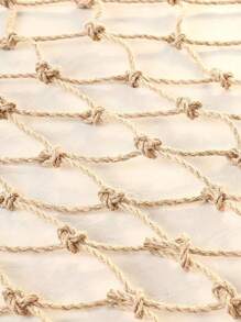 1 件卡其色藤条和柳条花园网 - 复古装饰绳网，适用于户外攀岩、天花板悬挂、楼梯保护 - 彩色 - 查看 9