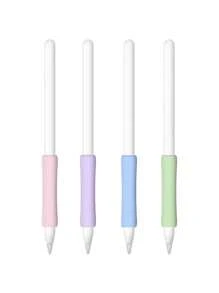 3 sztuki/zestaw miękkich silikonowych osłonek z uchwytem kompatybilnych z Apple Pencil 1./2. generacji, wygodne w dotyku prezenty dla matki, rodziny, przyjaciół, urodziny, akcesoria do długopisów świątecznych - Wielokolorowe - Zobacz 7