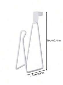 1 pieza Soporte de pared para papel higiénico, dispensador de papel higiénico, estante para toallas de papel en la puerta del gabinete del baño sin perforaciones, estante para zapatos, estante para secar zapatos