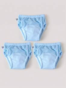 3/5 peças Calças de treinamento para penico para bebês, Roupa íntima leve e lavável para treinamento de verão para bebês, Fralda de pano reutilizável unissex, Adequada para treinamento de penico para meninos e meninas, Várias combinações, Itens essenciais para bebês - Multicolorido - Ver 29