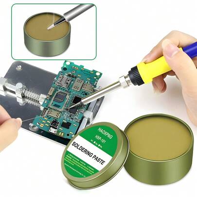 HAOXPNG Soldering Paste Rosin Flux Lead-Free Easy To Soldering Soldering Iron Repair Iron Sheet Stainless Steel Sheet Nickel Solder Wire