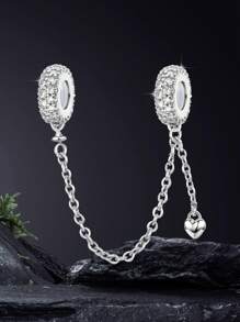 1Pc Christmas Elegant Chain Charm For Women Fit Bracelets Bangles DIY Jewelry Making Dating Gift Fine Ladies Jewellery