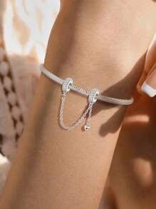 1Pc Christmas Elegant Chain Charm For Women Fit Bracelets Bangles DIY Jewelry Making Dating Gift Fine Ladies Jewellery