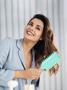 Curl Defining Brush New Curl Brush Premium Boar Bristle Curly Hair Brush For Perfectly Shaped And Defined Curls Detangling And Styling Hairbrush.Wear Resistant,ShiZhiYu Curl Defining Brush For Curly Hair, New Curly Hair Brush Styling Brush, For Women And Men To Reduce Pulling And Curl Separation,Purple.