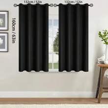 2pcs Blackout Curtains Thermal Insulated Lined Window Curtain Panels For Living Room, Bedroom, Kitchen, Bathroom, Home Decor Curtains For Living Room Room Decor Home Decor Living Room Kitchen Decor Living Room Decor Room Decor Curtains Bedroom