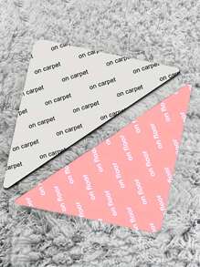 防滑地毯夹，可重复使用的粉色三角形地毯贴纸，可清洗防滑地毯胶带，双面可拆卸地毯夹，梯形防滑地毯垫夹，适用于厨房、瓷砖和硬木地板地毯，易于剥离，适用于客厅、餐厅、浴室地毯，防止地毯移动和卷边