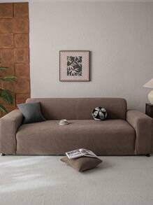1 Vỏ bọc ghế sofa đàn hồi Jacquard, Vỏ bọc ghế sofa chống trượt phong cách hiện đại, Thích hợp cho ghế sofa hình chữ L và ghế sofa 1/2/3/4 chỗ ngồi, Phổ biến cho mọi mùa, Dễ dàng lắp đặt và tháo gỡ - Cà phê nâu - Xem 5
