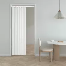 1 Stück Zick-Zack faltbare Tür Vorhang, Raumteiler im Akkordeon-Stil für Wohnzimmer, Schlafzimmer, Eingangsbereich, Kleiderschrank