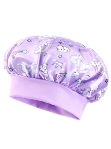 Bonnet de sommeil personnalisé pour bébé, bonnet de sommeil satiné avec imprimé de dessin animé mignon pour enfants, bonnet rond à large bord élastique protégeant les cheveux, doux et élastique, parfait pour les garçons, les filles, les anniversaires et l'usage quotidien, multifonctionnel, ornemental, lettrage, élégant, moderne, coloré, mignon, adorable, décontracté, doux, personnalisé, personnalisé, unique, personnalisé, cadeaux pour bébé, cadeaux idéaux pour lui, cadeaux idéaux pour elle, fils, fille