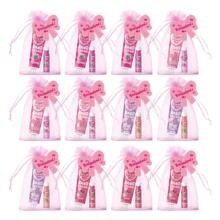 MISS FACTORX 48pcs/Box Hand Cream & Lip Balm Gift Set - Perfect For Wedding, Friends Gathering Or Party Favors! Includes 12 Pcs Hand Cream, 12 Pcs Lip Balm, 12 Pink Organza Bags And 12 Thank You Cards. Suitable For All Skin Types And Low-Allergy. Made With Natural Ingredients Like Coconut Oil And Glycerin.