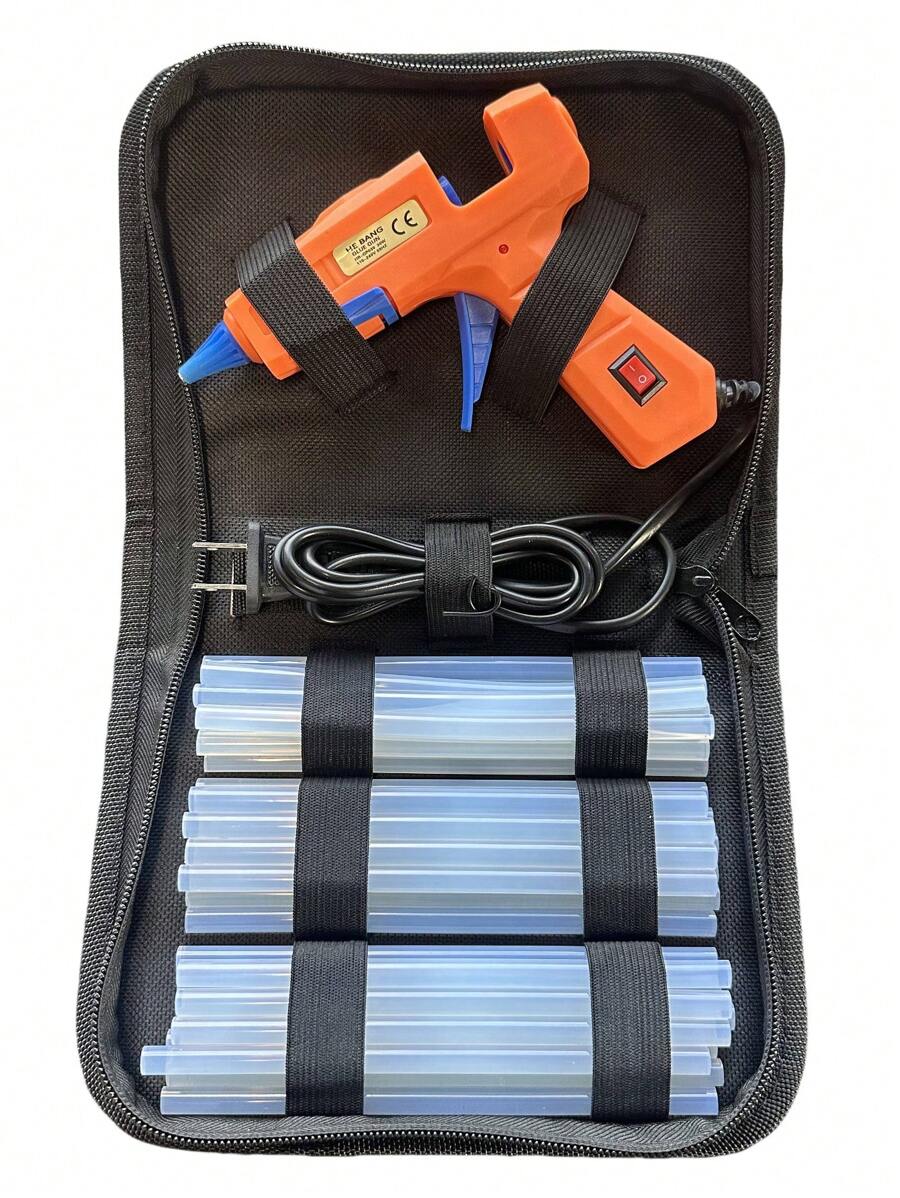 30W Hot Melt Glue Gun Kit With 30pcs 0.27x5.9 Inches (7x150mm) Glue Gun Stick For School Crafts DIY Arts And Quick Home Repairs - Cam Xanh - Xem 1