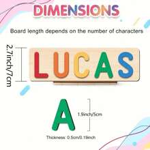 Custom Beech Wood Name Puzzle Board, Easter Gift, Name Puzzle, First Birthday Gift, Personalized Wooden Name Puzzle Board, Unique Name Puzzle, Early Learning Toy For Baby Boy Or Girl, Halloween Thanksgiving Christmas Gift, Baby Name Puzzle,Multi-Functional,Reusable,Ornamental,Exquisite,Stylish,Adorable,Colorful,Cute,Funny,Custom,Personalized,Customized,Unique,Ideal Gifts For Her,Ideal Gifts For Him,For Anniversaries,For Birthdays - Pink Alphabet Puzzle (with Two Patterns) - View 6