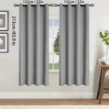 2pcs Blackout Curtains Thermal Insulated Lined Window Curtain Panels For Living Room, Bedroom, Kitchen, Bathroom, Home Decor Curtains For Living Room Room Decor Home Decor Living Room Kitchen Decor Living Room Decor Room Decor Curtains Bedroom
