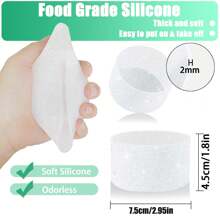 1 pezzo Accessori compatibili con , protezione in silicone compatibile con da 20-40 once e per borraccia Hydroflask da 12-24 once, glitter accessori compatibili con , accessori tazza compatibili con , protezione inferiore compatibile con , forniture per il rientro a scuola