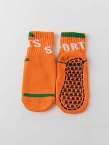 3/6 Pairs Kids Non-Slip Socks, Thick Terry Socks For Indoor/Outdoor Sports, Playground, Trampoline, Parent-Child Early Education - Multicolor - View 8