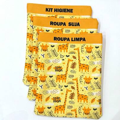 Kit 3 Peças Organizador de Mala Maternidade Organizador de Mochila de  Creche Roupa Suja Roupa Limpa Kit Higiene Saquinho Infantil Maternidade Organizador de Fralda Lenço umedecido