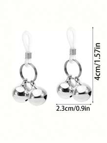1 Pair Exquisite And Fashionable Sexy Nipple Ring, Non-Piercing Women's Body Jewelry, European And American Adjustable Multifunctional Body Clamps, Suitable For Daily And Holiday Wear, A Perfect Gift For Family And Friends