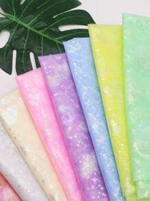 1pc Meteor Heart-Shaped Soft Tulle For DIY Princess Dress, Puff Dress, Clothing Material