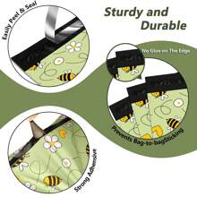 Jowlroel 聚乙烯邮寄袋 10x13 英寸 200 件，12x15.5 英寸 50/100 件，14.5x19 英寸 50/100 件 - 蜜蜂印花运输袋，厚度 2.4 毫米，防水防撕裂邮寄信封，适用于小型企业返校的自封包装袋