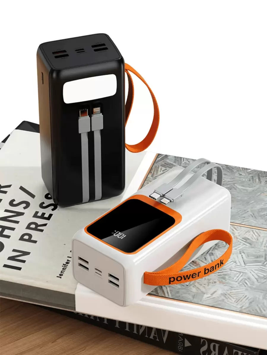 Portable Charger Power Bank 30000mah PD 66W Fast Charging - trắng - Xem 1