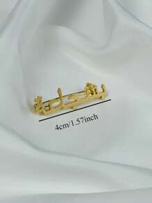 Broche avec nom arabe personnalisé, broche minimaliste en acier inoxydable, cadeau unisexe, cadeau pour amis