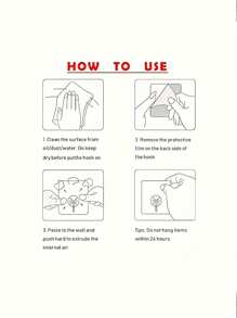 20pcs Strong Adhesive Clear Wall Hooks - Casual Style, Easy To Install, No Drilling Required, Plastic Heart Shaped Utility Hooks For Kitchen And Bathroom Bathroom Organizer Bathroom Decor Fall Decor Back To School