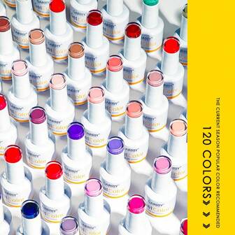 1 件 15ml 凝胶指甲油，流行系列指甲油颜色鲜艳四季凝胶指甲油 - UV 浸泡半永久性清漆，适用于 DIY 美甲美甲设计礼物，适合女性 - 顶盖上每种颜色各一瓶 - 纯色一瓶