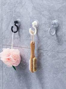 1/2/6pcs Rotating Ceiling Hooks, Easy Installation Without Drilling, Adhesive Hooks For Hanging Plants, Lanterns, Wind Chimes, Modern Ceiling Decor With Utility Hooks, Suitable For Bathroom, Kitchen, Outdoor Basket Storage