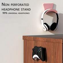 1PC Earphone Stand - Adhesive Gaming Earphone Hook, Universal Desktop Wall Mounted Hook, Suitable For Most Earphones/Controllers