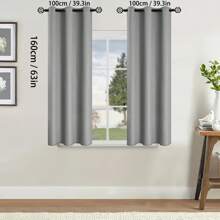 2pcs Blackout Curtains Thermal Insulated Lined Window Curtain Panels For Living Room, Bedroom, Kitchen, Bathroom, Home Decor Curtains For Living Room Room Decor Home Decor Living Room Kitchen Decor Living Room Decor Room Decor Curtains Bedroom