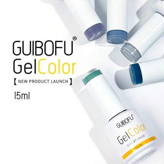 1pc 15ml Gel Nail Polish, Popular Series Nail Gel Colors Vibrant All Seasons Gel Polish- UV Soak Off Semi-Permanent Varnish For Diy Manicure Nail Art Design Gift For Women --Bottle For Each Color On The Top Cover -- Solid Color One Bottle