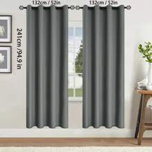 2pcs Blackout Curtains Thermal Insulated Lined Window Curtain Panels For Living Room, Bedroom, Kitchen, Bathroom, Home Decor Curtains For Living Room Room Decor Home Decor Living Room Kitchen Decor Living Room Decor Room Decor Curtains Bedroom