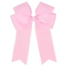 1 pieza Pinza de pelo con lazo personalizada para niñas, lazo de animadora con nombre impreso, lazos de pelo personalizados para porristas, pinza de pelo con moño adorable, adecuada para decoración diaria del cabello, regalo para niñas, multifuncional, ornamental, letra, elegante, moderna, colorida, adorable, casual, personalizada, única, regalo ideal para él, regalo ideal para ella