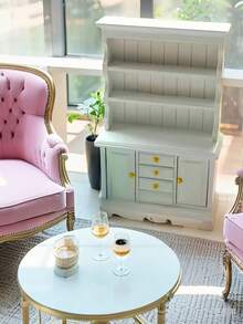 1:12 Mini Librería en Miniatura, Gabinete Expositor de Tres Niveles y Cuatro Cajones para Casa de Muñecas, Decoración de Gabinete, Decoración de Librería, Modelos de Muebles en Miniatura, Manualidades de Miniatura de Estantería de Estudio, Regalos de Fiesta, Sorpresas de Vida, Regalos de Fiesta.