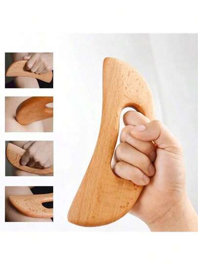 Instrument Gua din lemn, răzuitor, instrument de masaj, placă Guasha, răzuitor Gua, instrument de terapie prin masaj corporal, Gua Sha, drenaj limfatic, celulită, scărpinători de spate, școală, înapoi la școală, călătorie, articole esențiale de călătorie, articole esențiale pentru casă, Spa, instrument de masaj, masaj, masaj, Spa