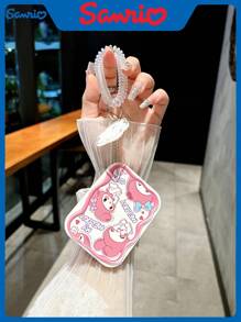 Sanrio Cute Student Small Mirror Portable Folding Makeup Mirror Dormitory Girl Dressing Mini Handheld Makeup Mirror Comb In One
