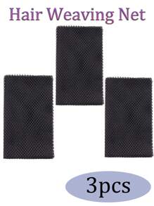 nunify 编织网 17.5 英寸 X 26 英寸 黑色编织网 用于钩编发型 女士钩编帽 女士编织网 用于缝制网状发网 头发编织网 用于接发的编织网