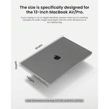 Funda para 13 Pulgadas MacBook Air 2024-2018 M3/M2/M1, 13" MacBook Pro M2/M1 2022-2016, 2024 13" iPad Pro M4, 13" iPad Air M2, Repelente al Agua Bolsa para portátil Funda para portátil - Gris - Ver 2