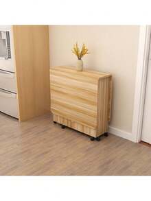 Mesa De Comedor Multifuncional Plegable Y De Madera Moderna - Caqui - Ver 6
