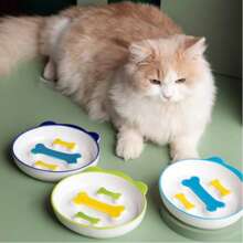 Ciotola in ceramica con scritta "Dog Lover And Dog Mom Love" per amanti di cani e mamme di cani, ciotola per gatti con scritta "Cat Lover And Cat Mom Love" per amanti di gatti e mamme di gatti, ciotola per cibo lento con protezione anti-ribaltamento e anti-soffocamento, regalo perfetto per amanti di cani e gatti e mamme di cani e gatti. - celeste - Visualizzare 9