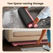 FEIE.RDUN Foldable Slide Board For Home Workout,Full-Body Core Training,Balance & Flexibility,Low-Impact Exercise Equipment For Skating, Yoga & Cardio,Portable & Easy To Store - Pink - View 5