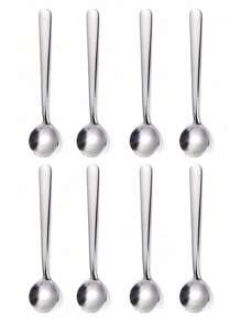 8/4 件迷你咖啡勺套装，304 不锈钢，非常适合咖啡、茶和浓缩咖啡 - 银色和金色。 - 彩色 - 查看 13